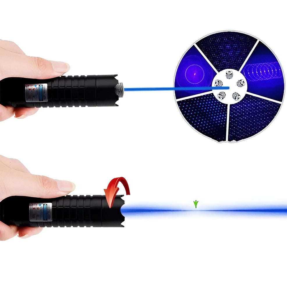 Multi-function tactical laser torch, a crucial survival tool, fire starter, and adventure gadget.