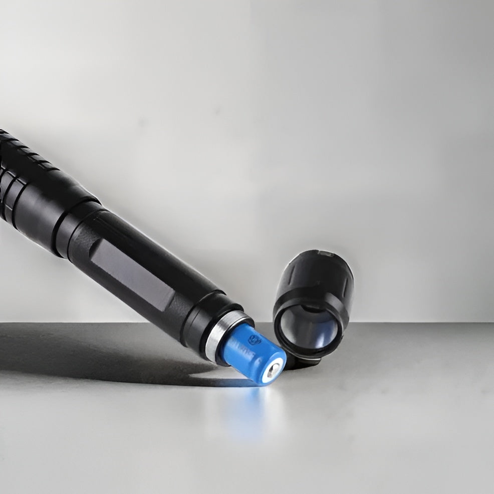 Rugged tactical laser torch, indispensable outdoor gear for survivalists and adventurers.