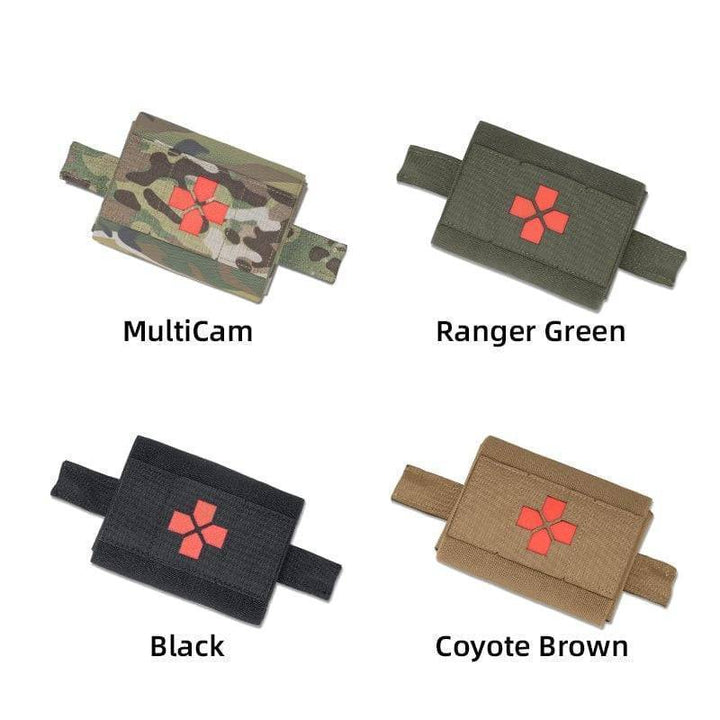 Tactical MOLLE medical pouch, EMT first aid kit, durable nylon for outdoor survival gear