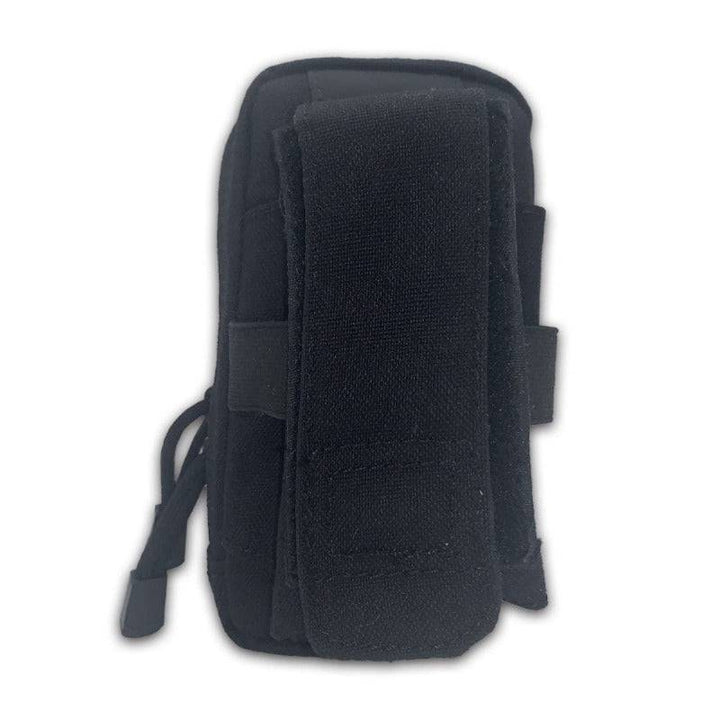 Compact tactical waist bag with survival essentials, perfect outdoor gear for emergencies