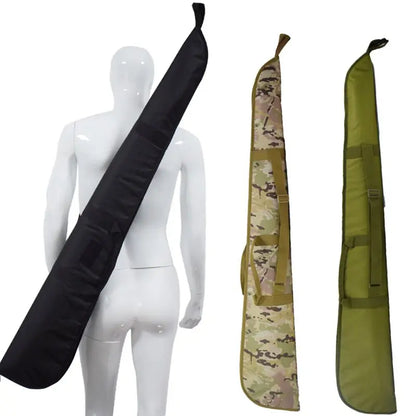 Tactical rifle shotgun bag with padded protection and shoulder strap, military style hunting gear