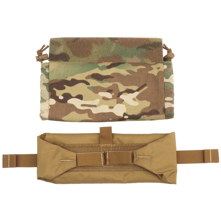Tactical Roll-Up EMT IFAK Pouch, black, with MOLLE straps, ideal for first aid and trauma kits.