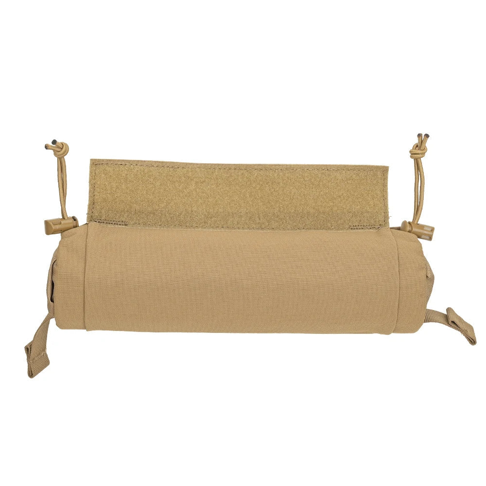 Open view of a red cross marked EMT Pouch, organized compartments for medical organizer.