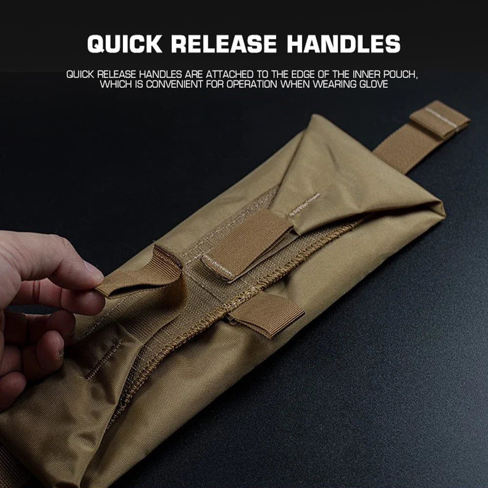Military-grade tactical roll-up IFAK Pouch, desert tan, essential for survival and outdoor equipment.