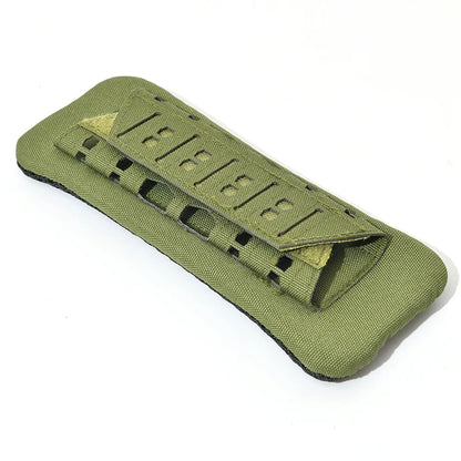 Comfort-focused tactical shoulder pads with soft mesh lining, ideal for extended backpack wear.