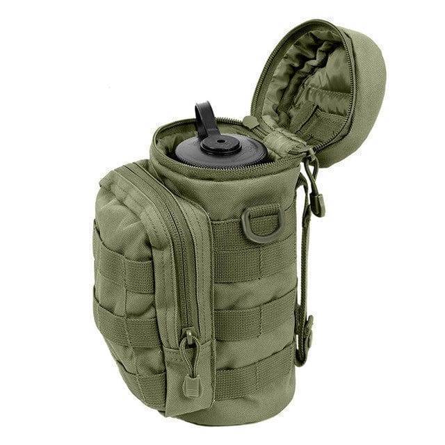 Hydration gear: tactical bottle holder, lightweight and strong, an outdoor adventure essential.