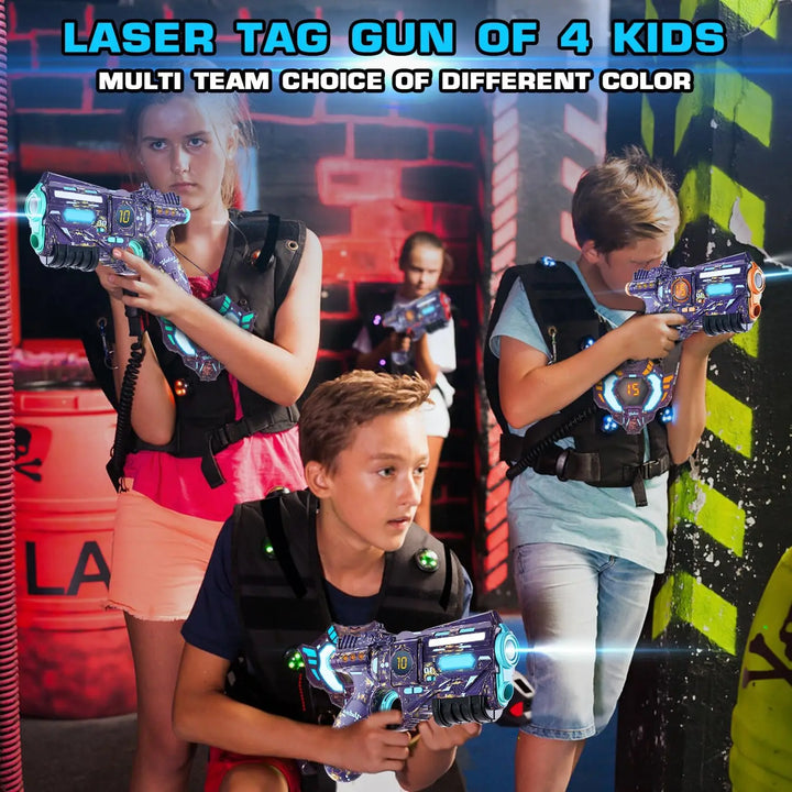 Tagonix rechargeable laser tag set. Great gift for kids & adults. Electronic toy for indoor & outdoor fun.