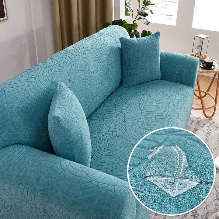 Removable L-shape couch cover, tailored polyester for a snug fit, enhancing your living room decor.