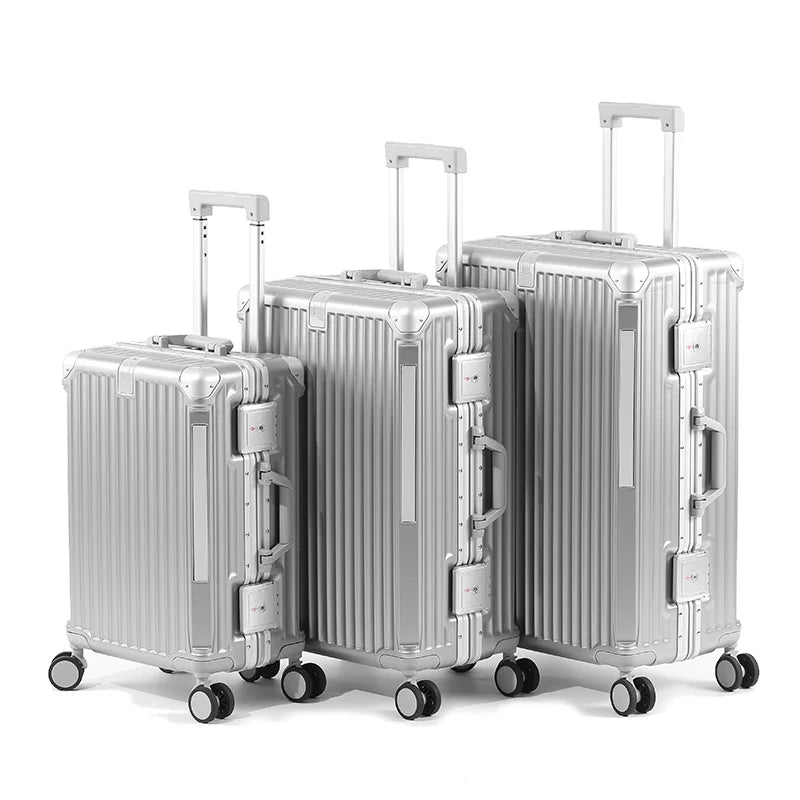 Durable Tallinn hard-shell luggage with robust aluminum frame, ideal for frequent travel & business trips.