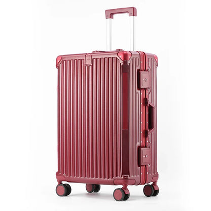 Secure Tallinn hard-shell luggage featuring an integrated TSA lock & strong aluminum frame for safe travels.