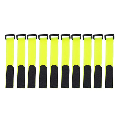 Fishing rod straps in use, keeping fishing rods compact and organized for transport