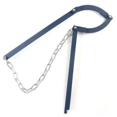 Close-up of the Texas Fence Fixer, a metal fence strainer & wire tensioner for livestock and property fences.