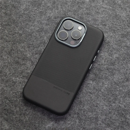 Durable, minimalist iPhone case with textured grip. Military-grade protection, shockproof phone accessory.