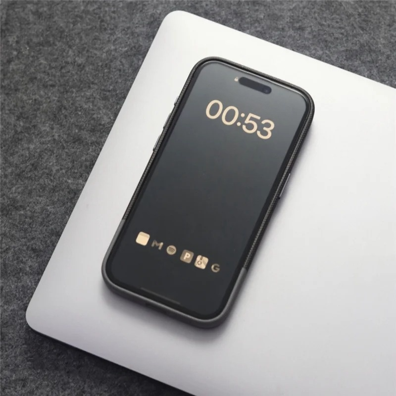 Shockproof iPhone case featuring a textured grip. Durable, military-grade protection for your phone.