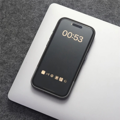 Shockproof iPhone case featuring a textured grip. Durable, military-grade protection for your phone.