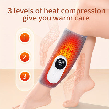 Close-up of therapeutic heated leg massager fabric, designed for optimal muscle relaxation & pain relief.
