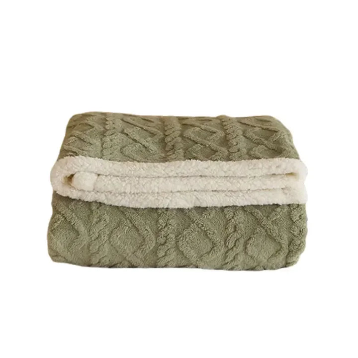 Deluxe lambswool blanket, offering exceptional warmth, softness, and winter comfort.