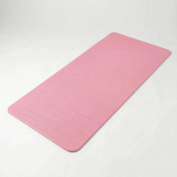 Rolled thick NBR foam exercise mat, easy to store. Non-slip yoga & Pilates mat for home gym fitness equipment.