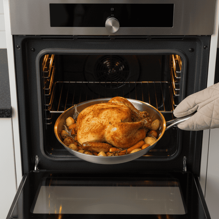 TITANFORGE Titanium Frying Pan: durable, scratch-resistant, non-coated cookware. Induction safe for healthy meals.