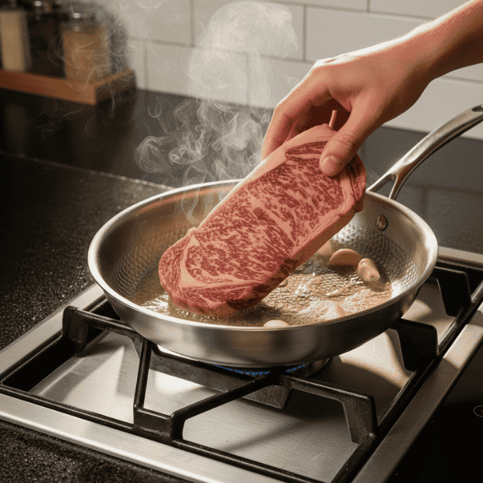 Premium TITANFORGE Titanium Frying Pan for chef-quality, healthy cooking. Induction safe & easy-clean non-coated.