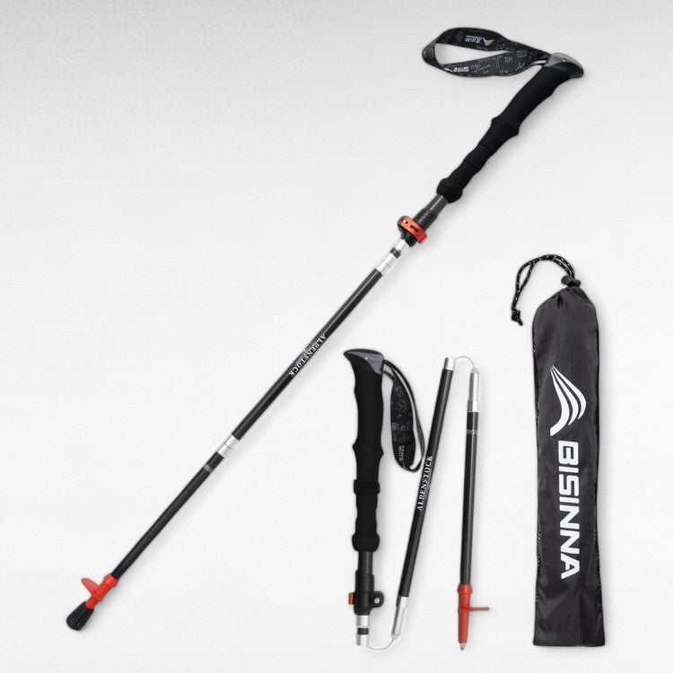 Close-up of TrailMate adjustable trekking pole handle, ideal for walking and outdoor gear