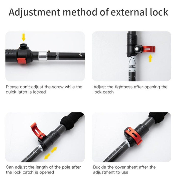 Pair of TrailMate Ultra-Light Aluminum Trekking Poles, essential hiking and camping equipment