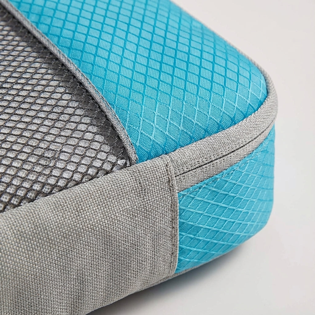 Oxford fabric packing cubes for travel. Durable, multi-size compression bags for organized luggage.