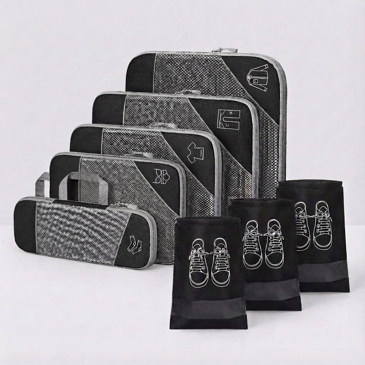 Multi-size LiteCube packing cubes for travel accessories. Keeps clothes neat & organized in your suitcase.