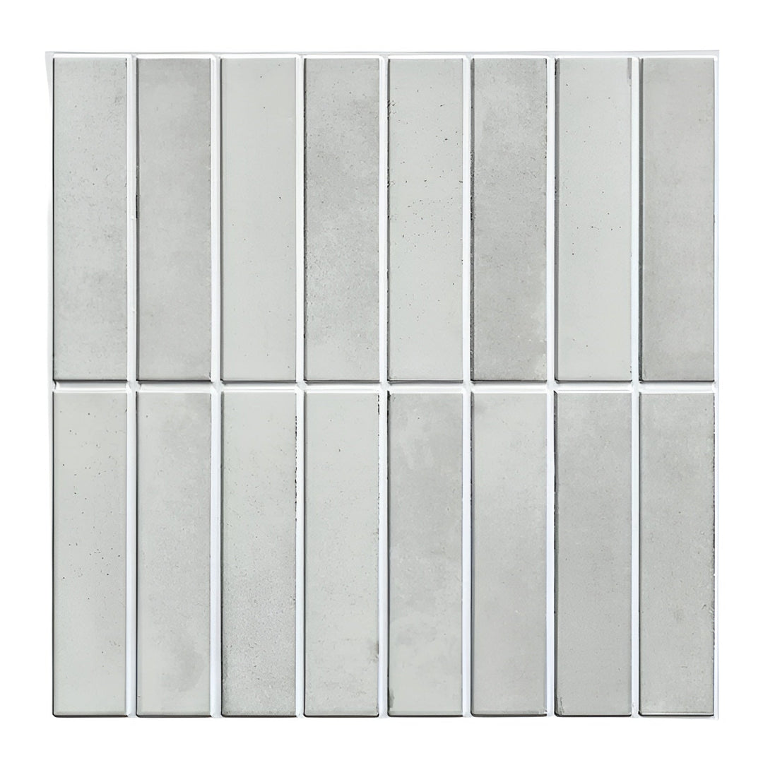 PeelLux self-adhesive 3D wall panels with ceramic look, perfect for a stylish kitchen backsplash or bathroom.