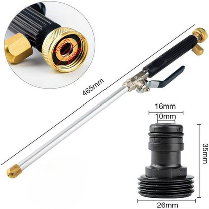 Durable turbo pressure washer for garden hoses, an essential accessory for patio and car cleaning