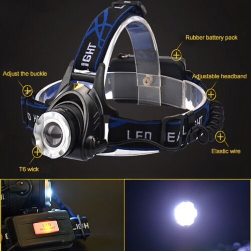 Waterproof LED headlamp kit with adjustable strap for hands-free outdoor use