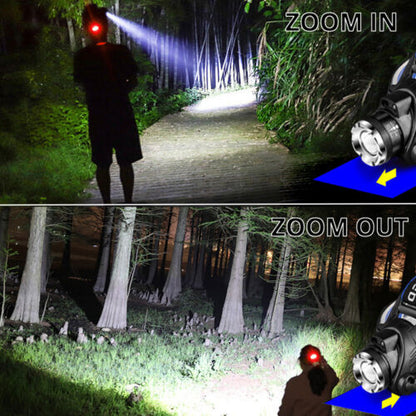Compact and lightweight LED headlamp for trail running and cycling light needs