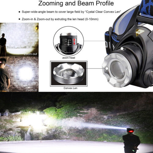 Adventure-ready rechargeable headlamp, perfect for caving and exploring