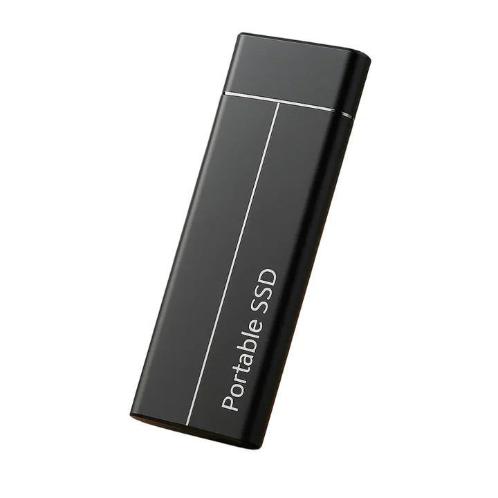 Ultra-fast 64GB portable SSD external storage with USB-C, perfect for high-speed data transfer & mobile storage.