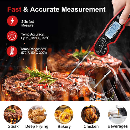 GrillGauge digital food thermometer for baking & home cooking. Ultra-fast temperature read for poultry & roasts.