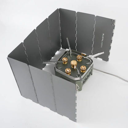 Outdoor cooking stove with strong flame, great for camp kitchen efficiency