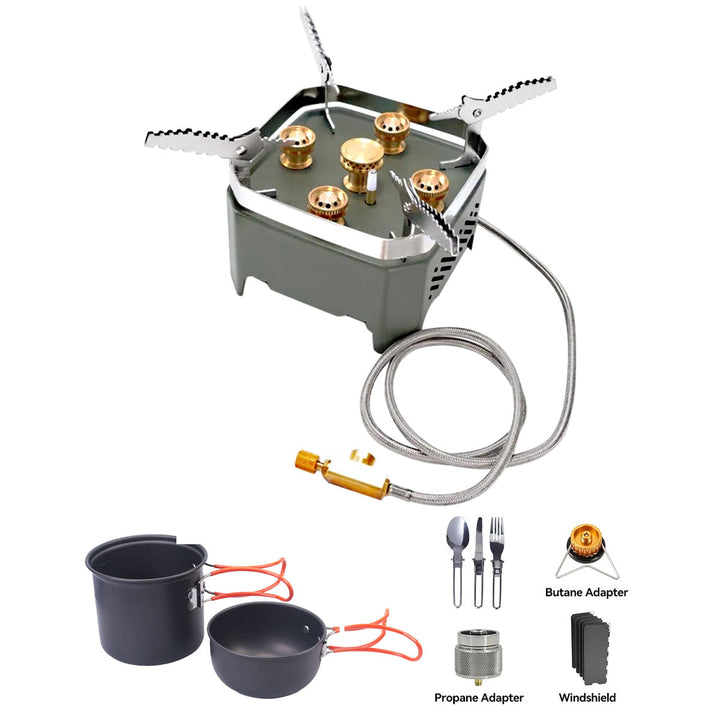 Essential backpacking gear: windproof ultra-potent portable camping stove