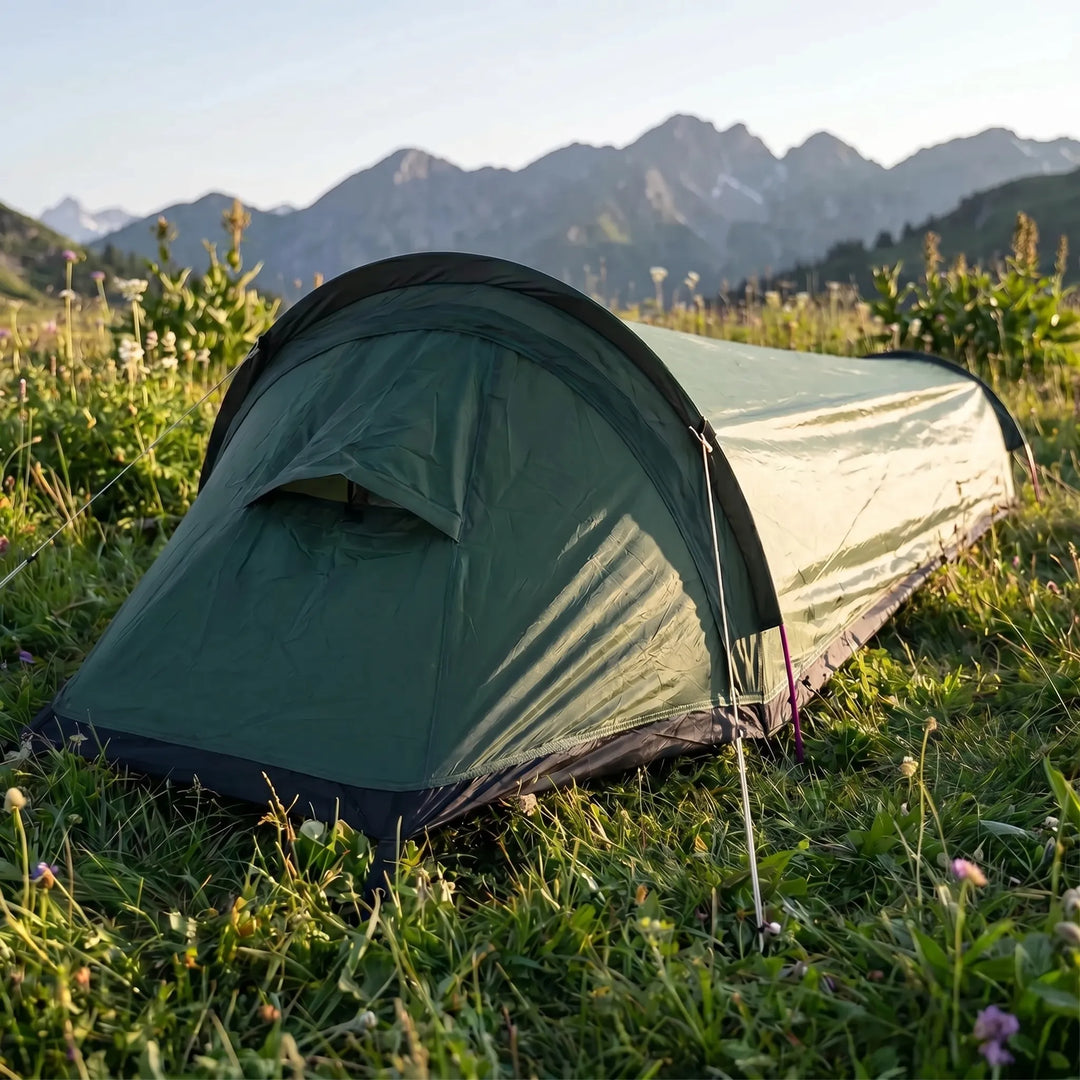 Ultralight 1-person backpacking tent for solo hiking & camping. Compact, waterproof 3-season outdoor gear.