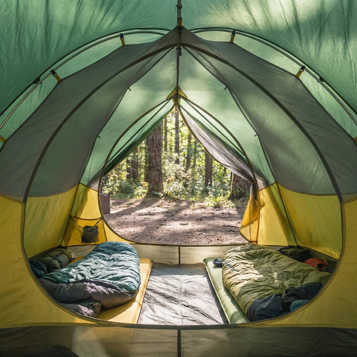 Compact two-person ultralight dome tent, perfect for 3-season hiking & camping adventures. Easy setup shelter.