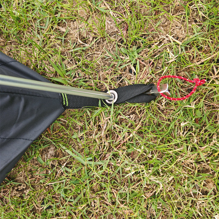 Interior shot of the ultralight 2-person dome tent, highlighting gear pockets and head space for campers.