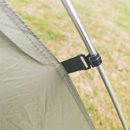 Ultralight 2-person freestanding tent in a mountainous landscape, emphasizing its suitability for outdoor adventure.