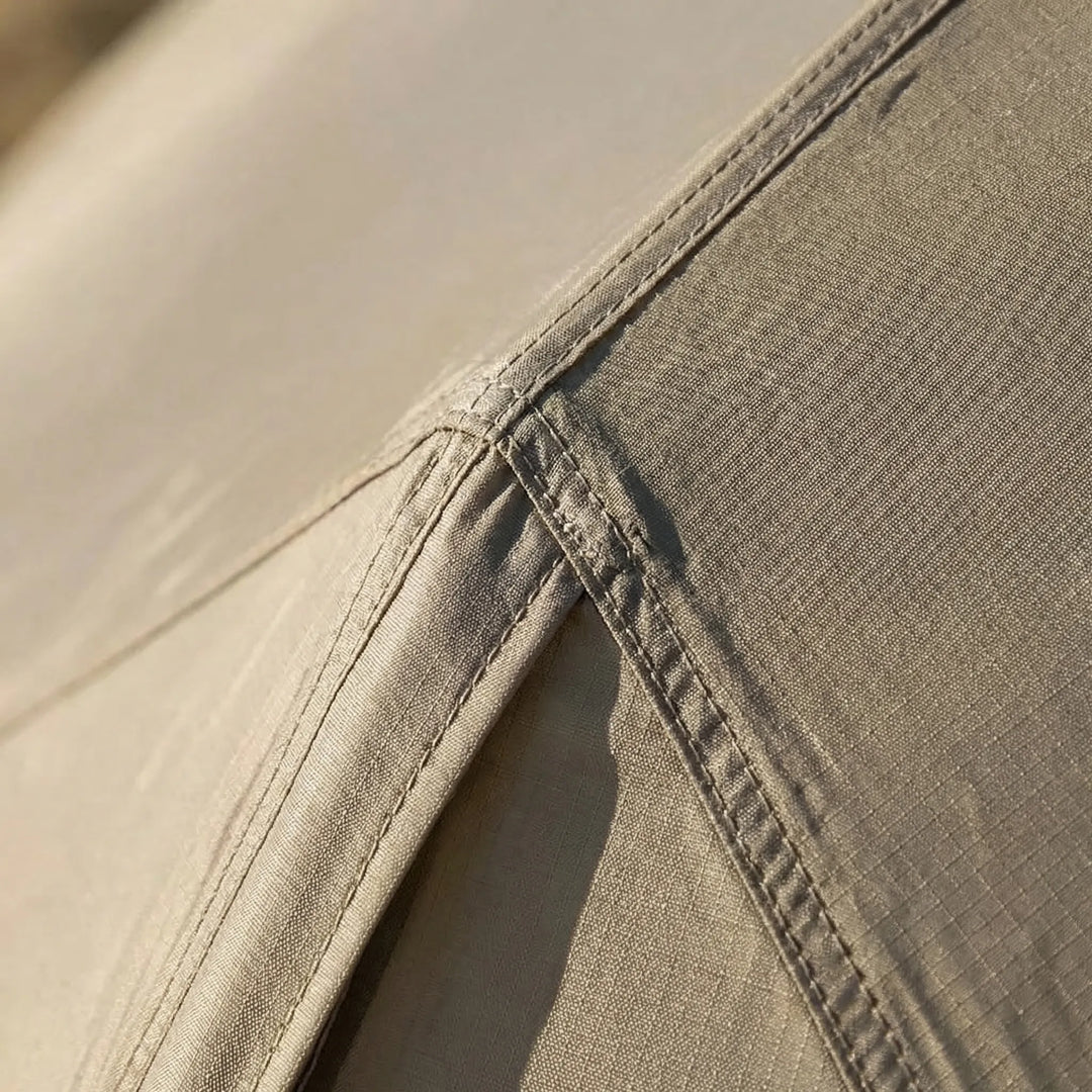 Compact, packed ultralight hiking tent, demonstrating its lightweight and portable design for easy travel.