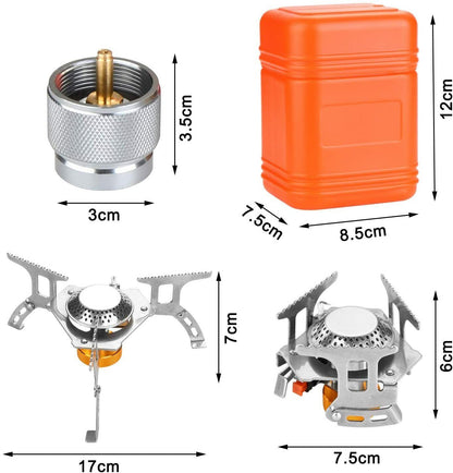 Ultralight 3700W Portable Camping Gas Stove with Piezo Ignition