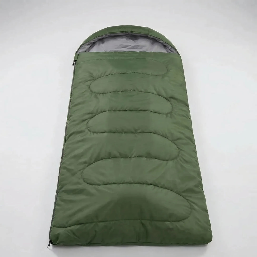 Ultralight 4-season envelope camping sleeping bag for hiking & backpacking. Compact outdoor gear for any adventure.