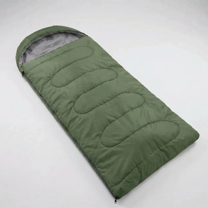 Warm, durable 4-season envelope sleeping bag. Perfect ultralight outdoor gear for backpacking & camping trips.