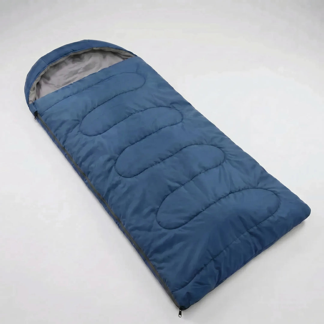 High-performance ultralight 4-season sleeping bag. Envelope style, compact for hiking, travel & camping.