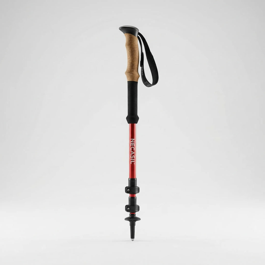 Unisex adjustable trekking poles, ultralight for comfortable hiking. Ergonomic design for trail support.