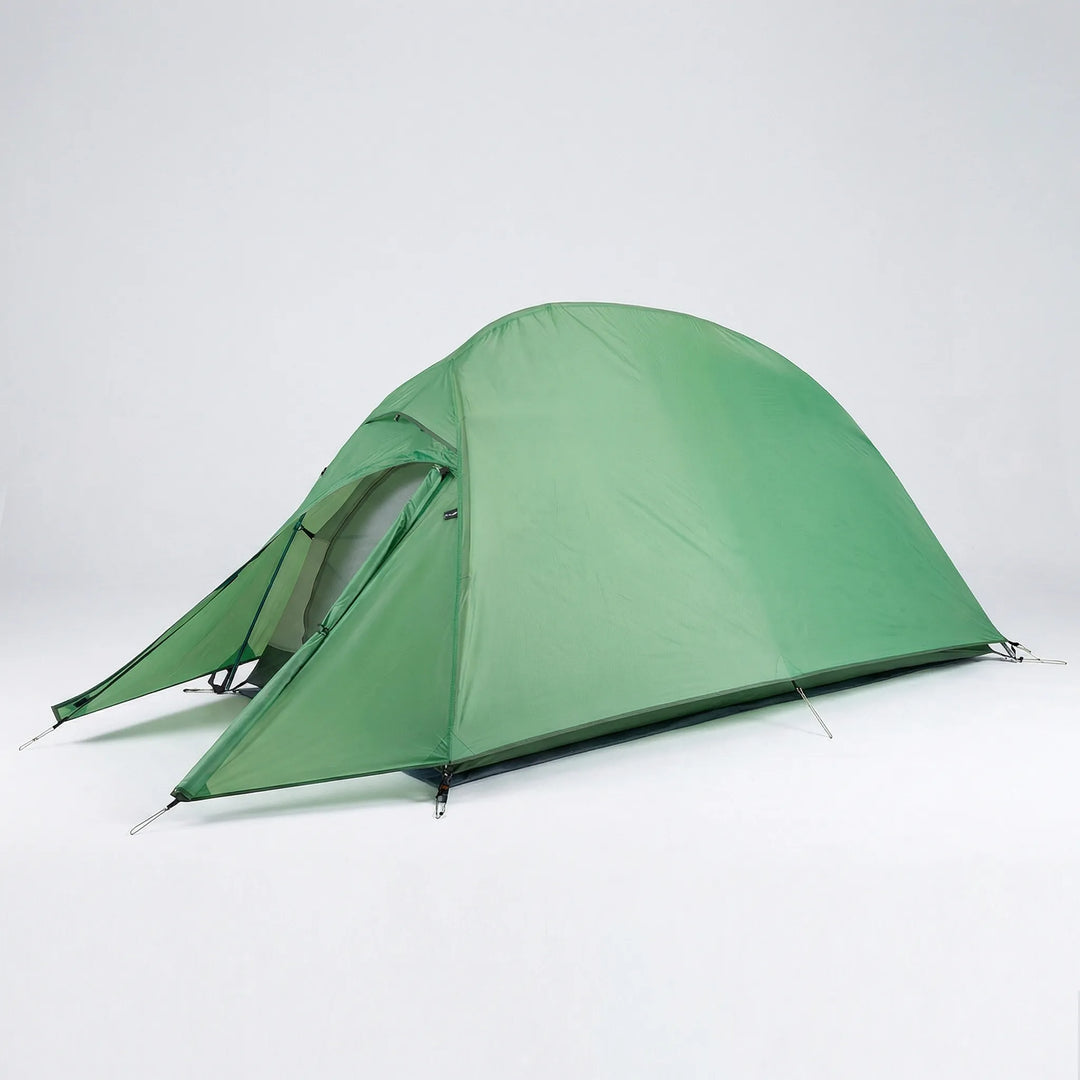 Lightweight 3-season dome tent for solo or duo backpacking and camping. Freestanding outdoor shelter.
