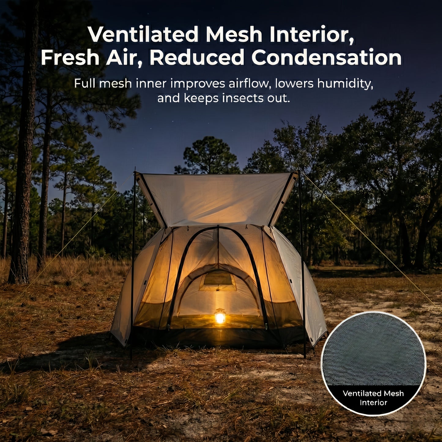 Durable 1.58kg ultralight backpacking tunnel tent, perfect for two.