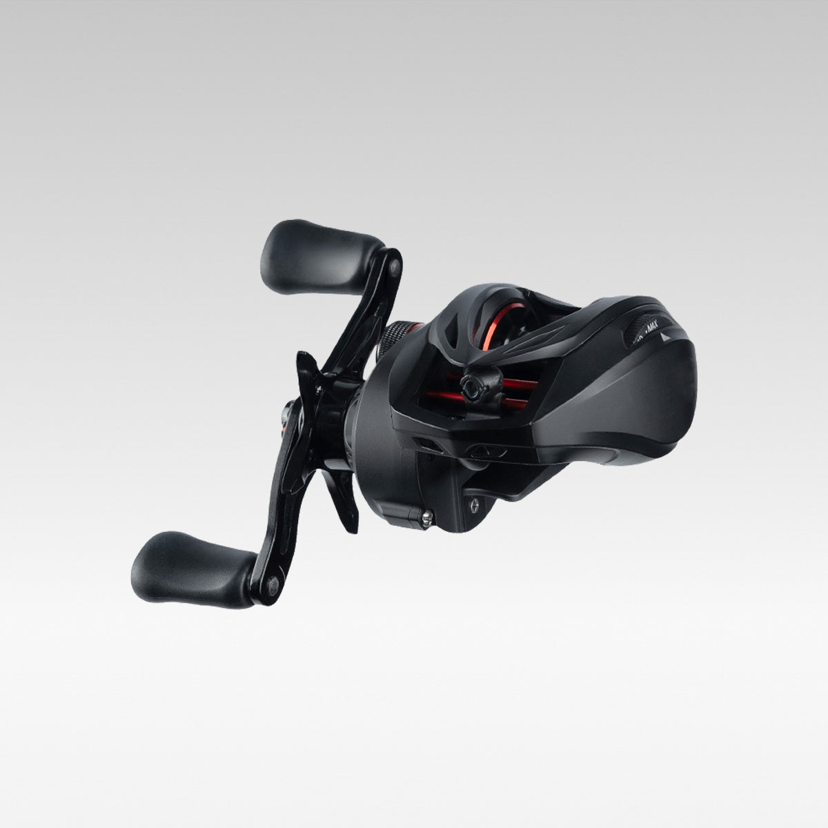 Ultralight baitcasting reel for bass fishing, black finish, left-hand retrieve, ergonomic handle, 12 BB for smooth casting